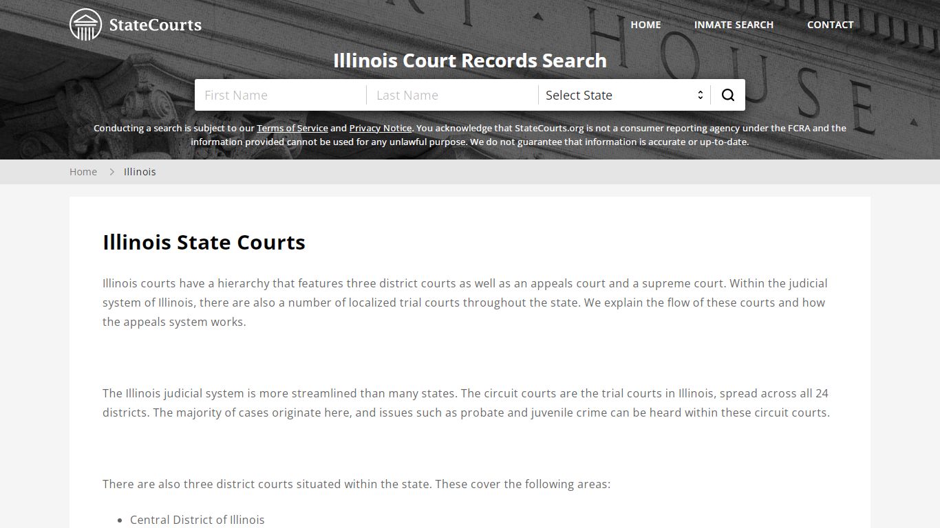 Illinois Court Records - IL State Courts
